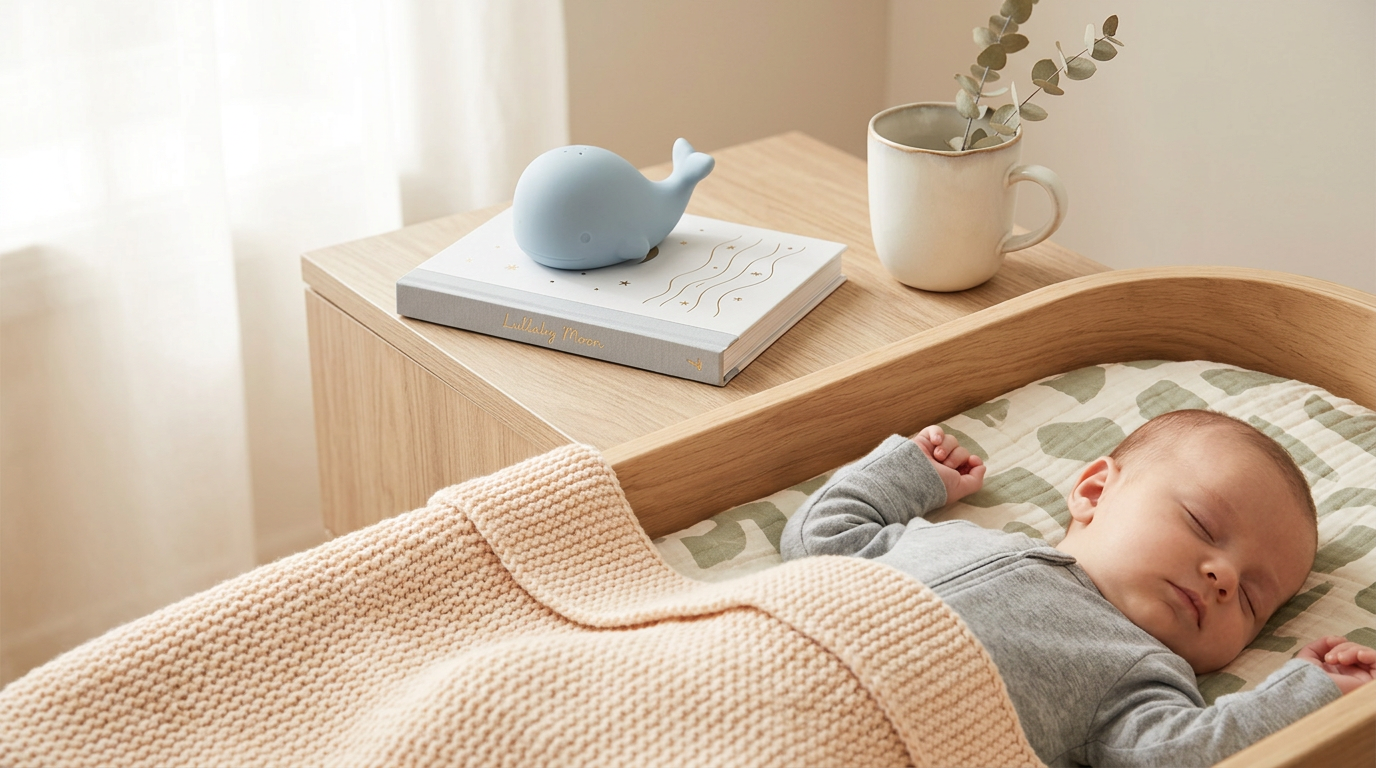 Exhausted dad doing a crossword puzzle while twin toddlers chew on sustainable silicone teething toys.