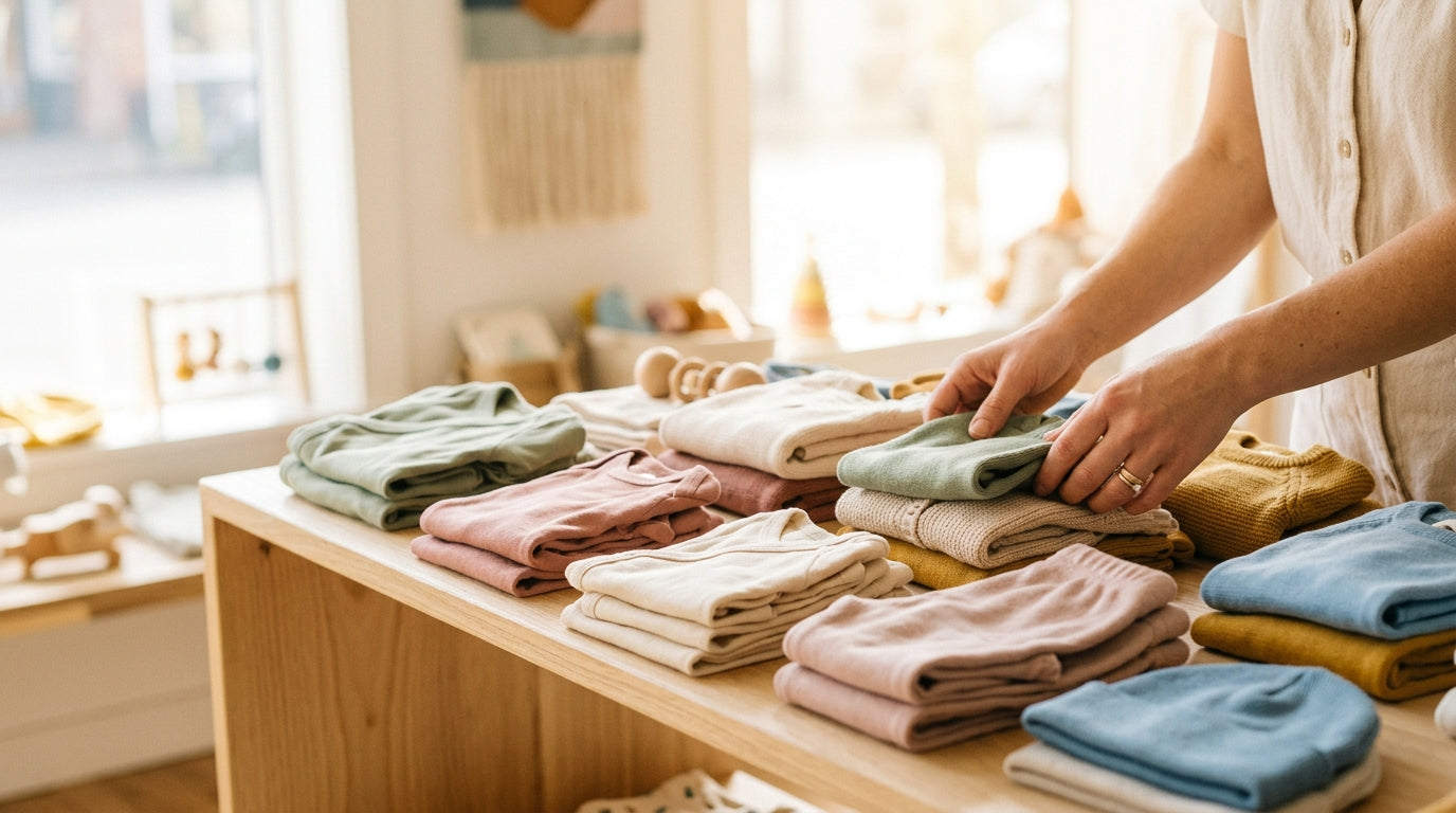 A dad holding a messy baby while frantically checking his phone.