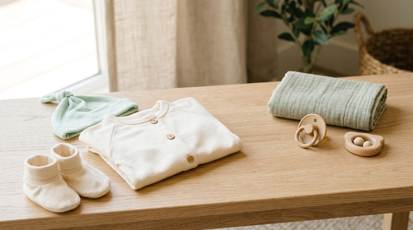 Premature baby in the NICU wearing a soft bamboo bodysuit