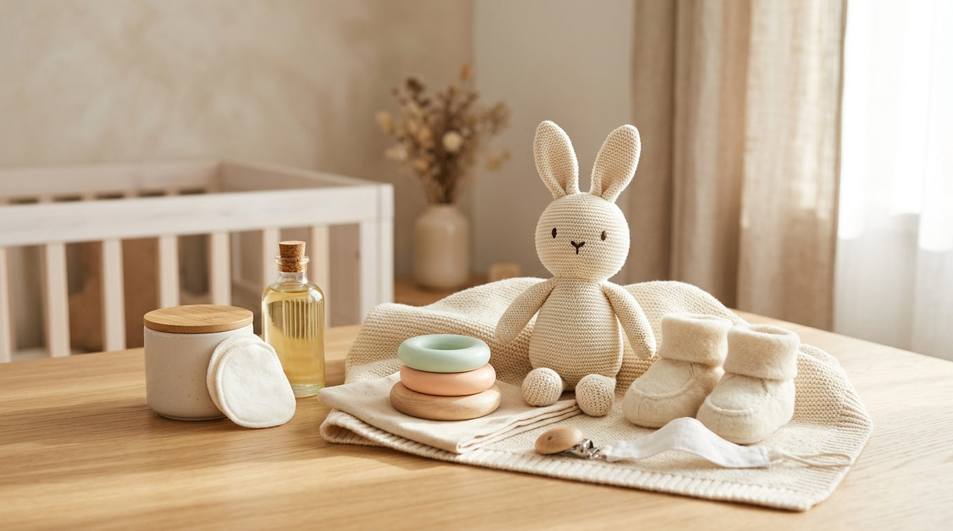 Mom holding baby while looking confused at her phone screen