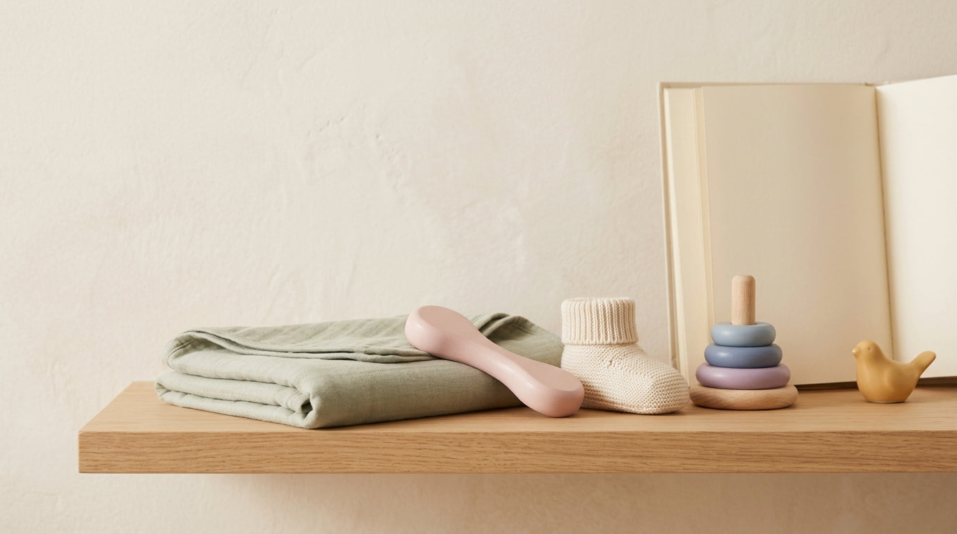 Frustrated dad looking at a confusing Chinese gender prediction chart while holding two identical baby girls.