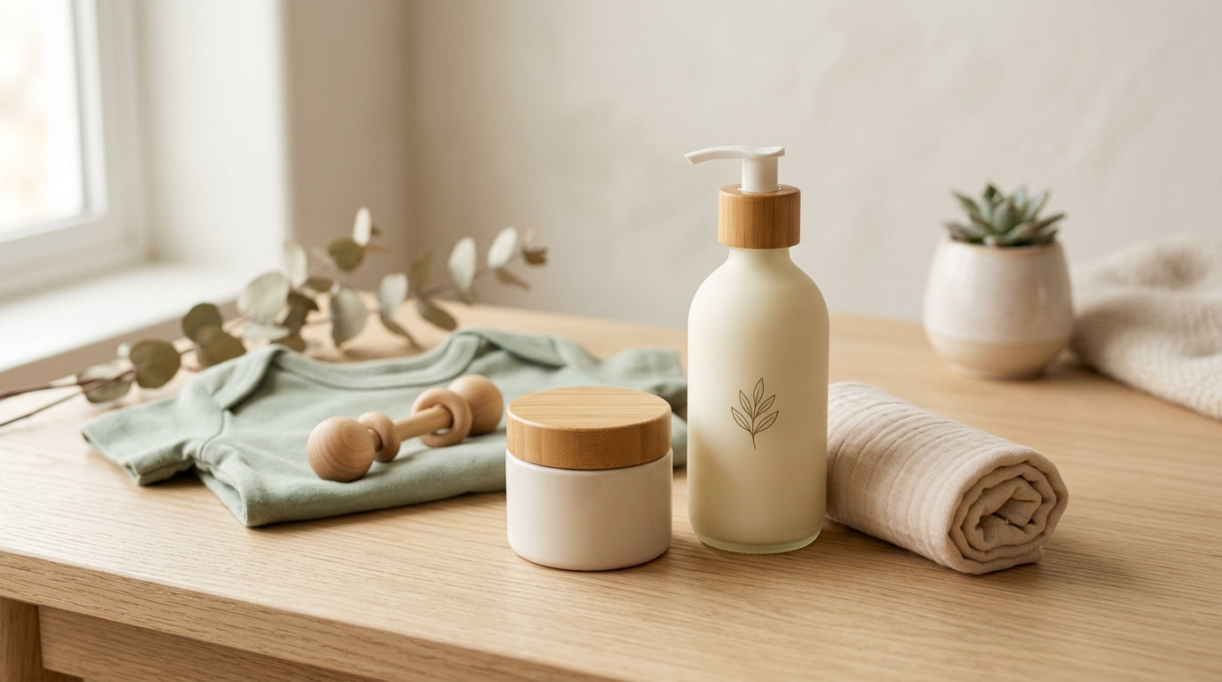 Marcus trying to apply Coppertone baby mineral sunscreen to his squirming 11-month-old infant in Portland.