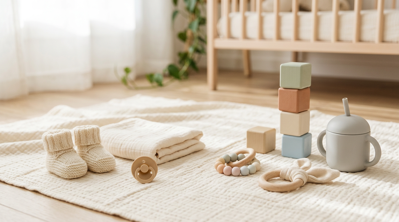 Two toddlers squatting in tracksuits eating rice cakes