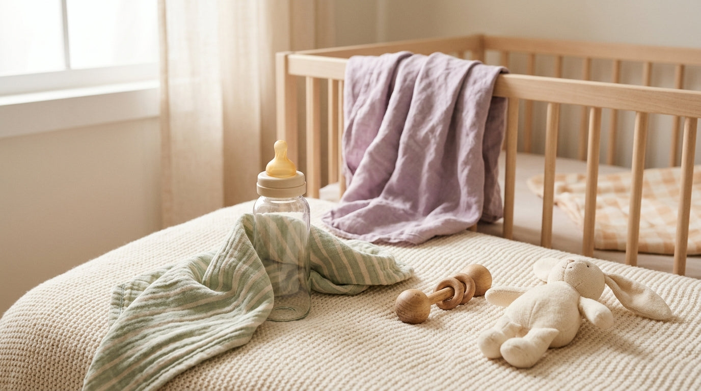 Tired mom trying to stealth feed a sleeping baby in a dark room