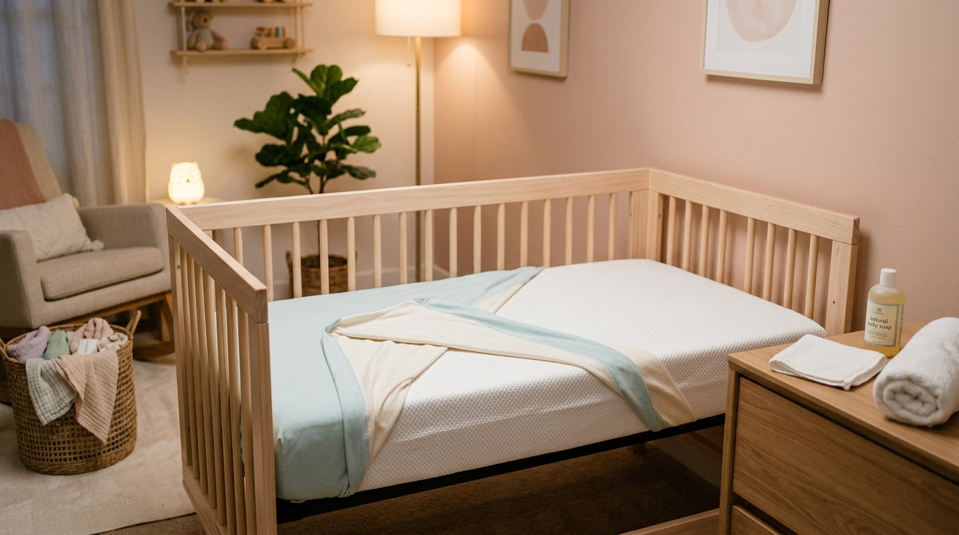 A wet Newton mattress core drying in a Portland bathtub