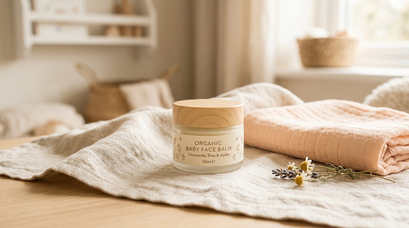 Tom's twin girls with slightly shiny but unchapped noses after applying organic balm