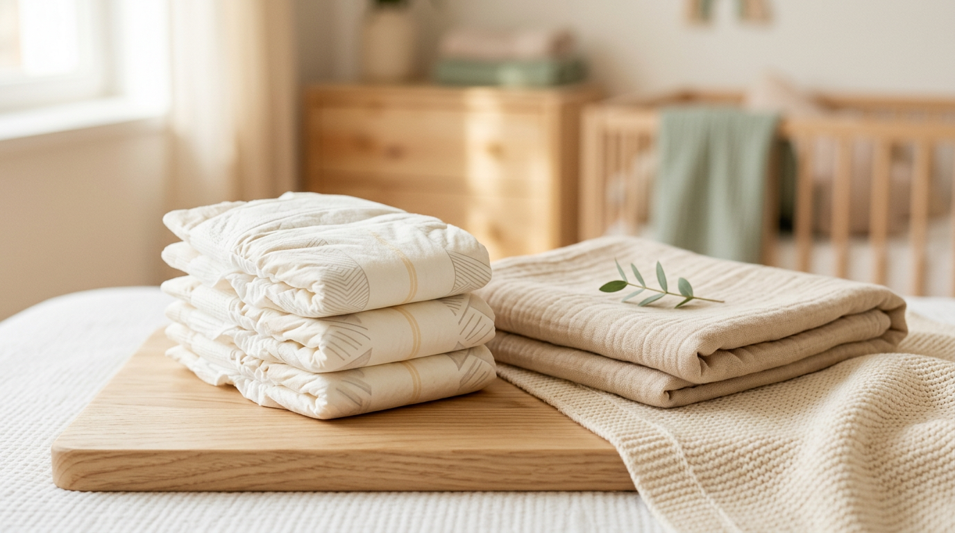 pampers im angebot box of diapers stacked in a nursery