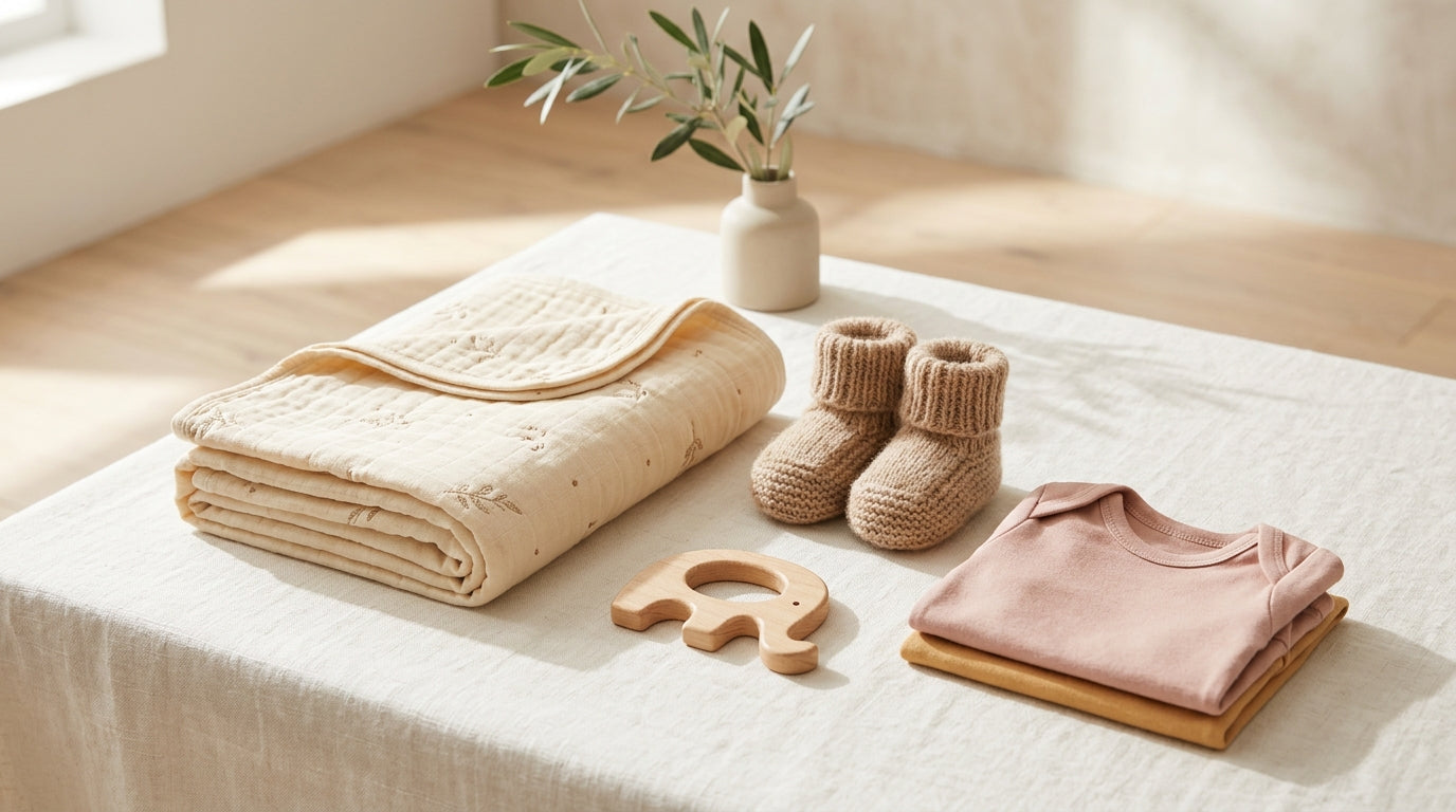 Exhausted dad looking at baby monitor stats on a tablet in a dark nursery.