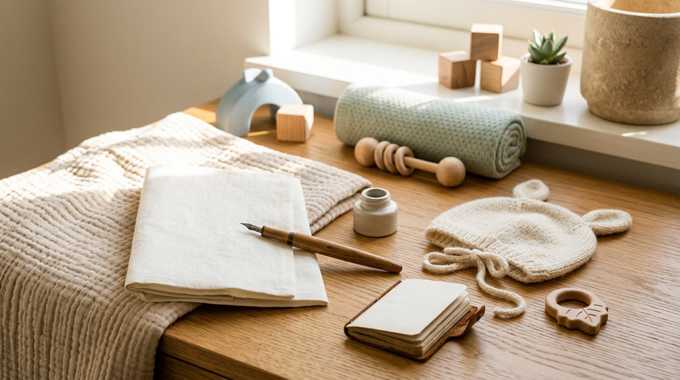 Baby boy sleeping peacefully after mom finally picked out a rare name