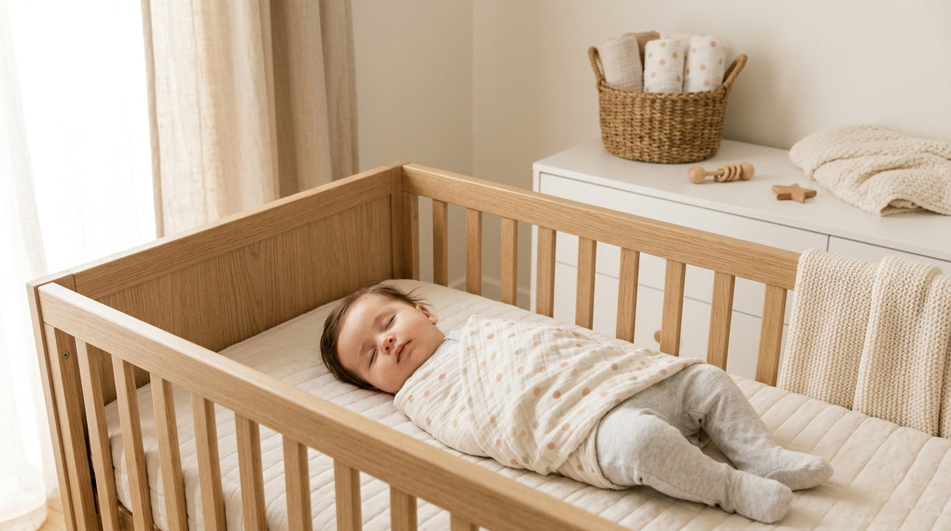 Tired dad staring at a glowing baby monitor in a completely dark nursery