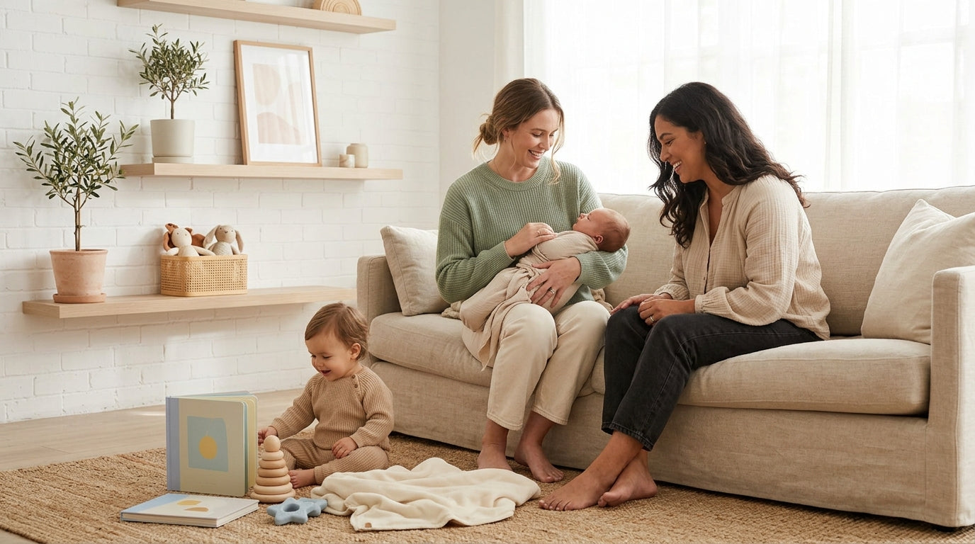 Sarah looking stressed at the playground thinking about the sugar baby film and internet safety
