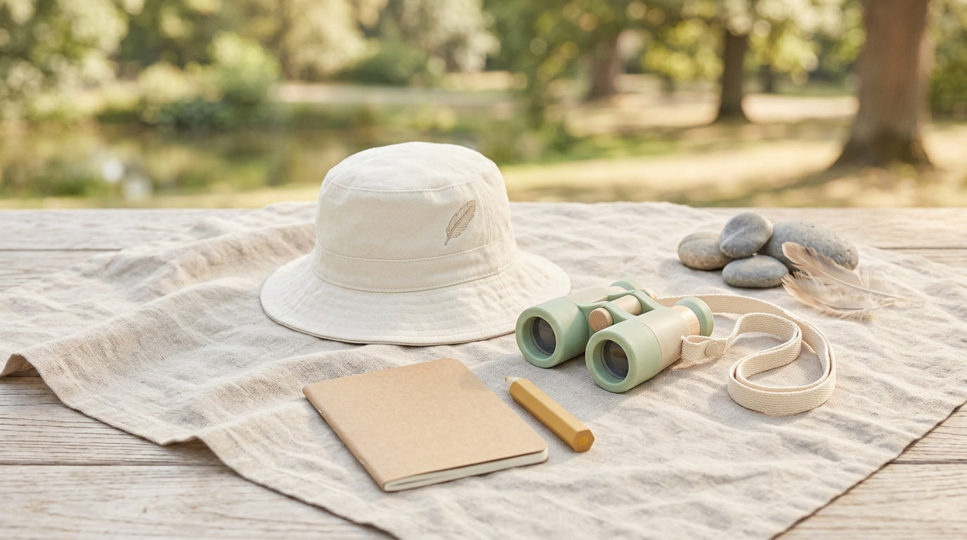 Toddler in a raincoat looking nervously at a flock of hissing waterfowl near a London pond