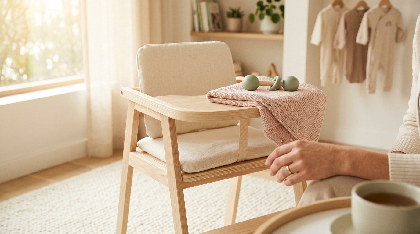 A woman looking stressed at her phone while holding a coffee cup
