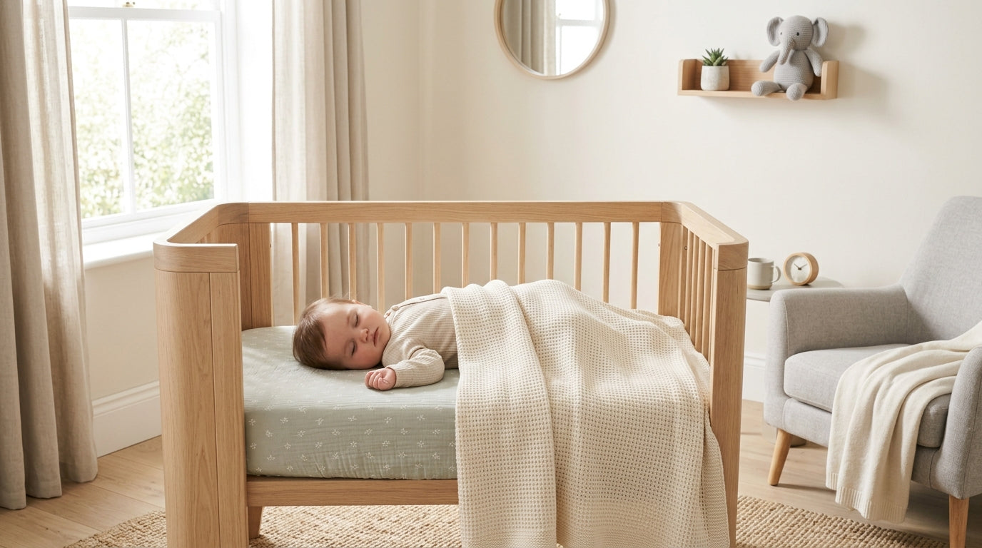 Frustrated dad holding a questionable secondhand stroller in the rain.