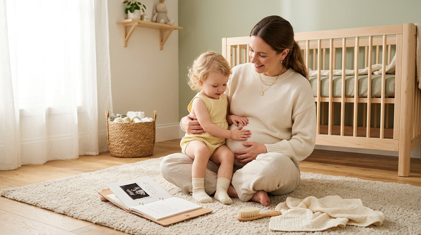 Me sitting on the bathroom floor staring at a baby blood test kit in total panic