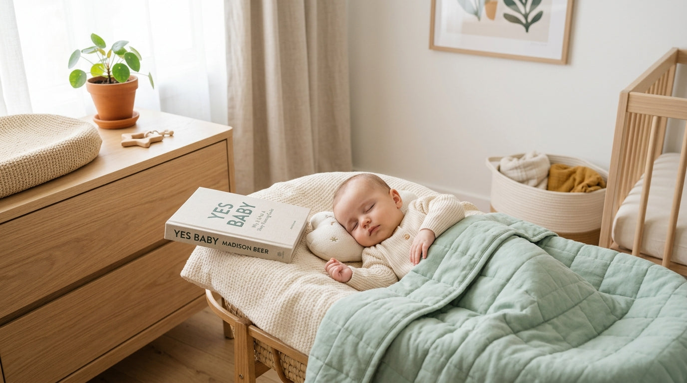 Toddler looking confused at a tablet playing pop music videos