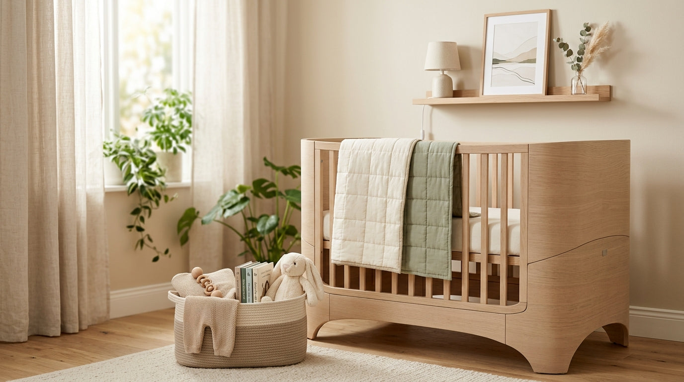 Mom frantically unplugging a smart speaker in a messy living room
