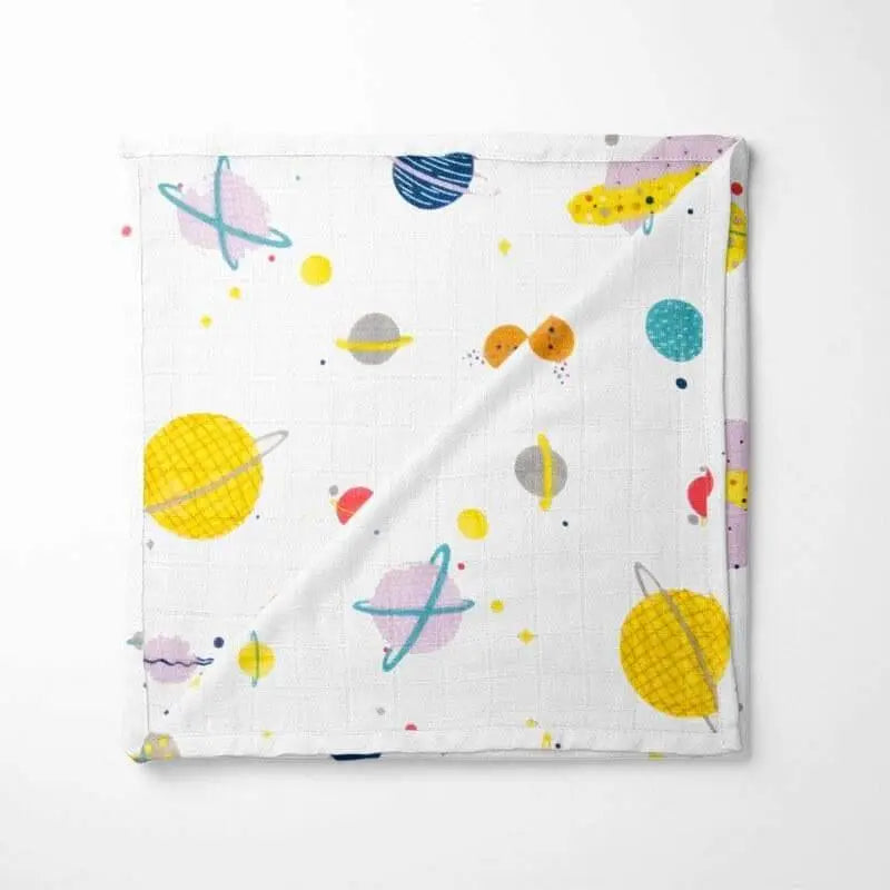 58x58cm bamboo baby blanket - compact size for newborns, car seats, and strollers - naturally hypoallergenic