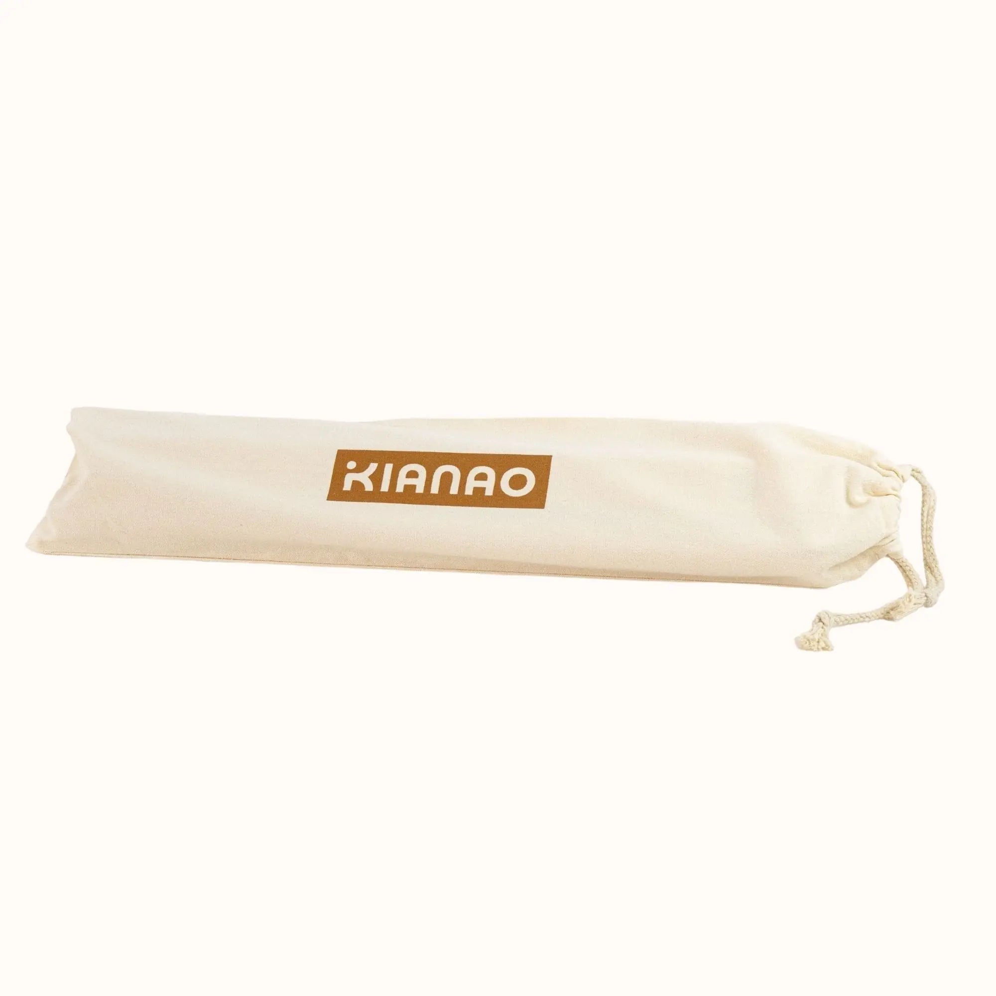 KIANAO branded canvas storage bag for safely storing play gym components when not in use