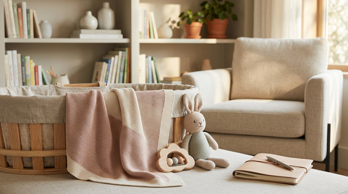 A tired father holding a smartphone while two toddlers play in the background