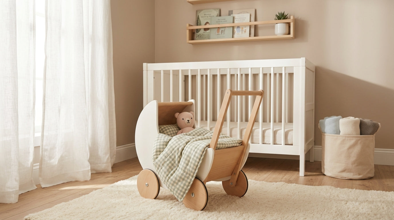 Priya sitting in driver seat looking at rearview mirror