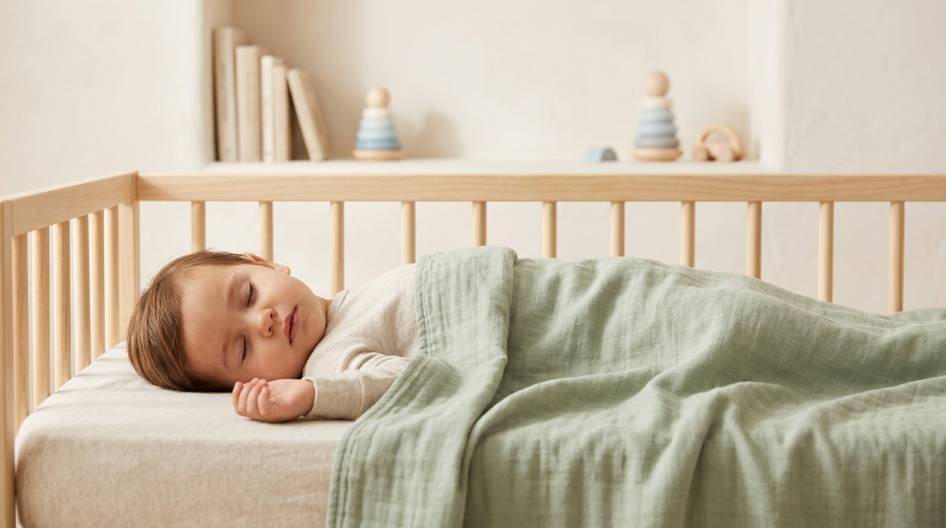 Tired British dad looking at a baby monitor while holding a cold coffee