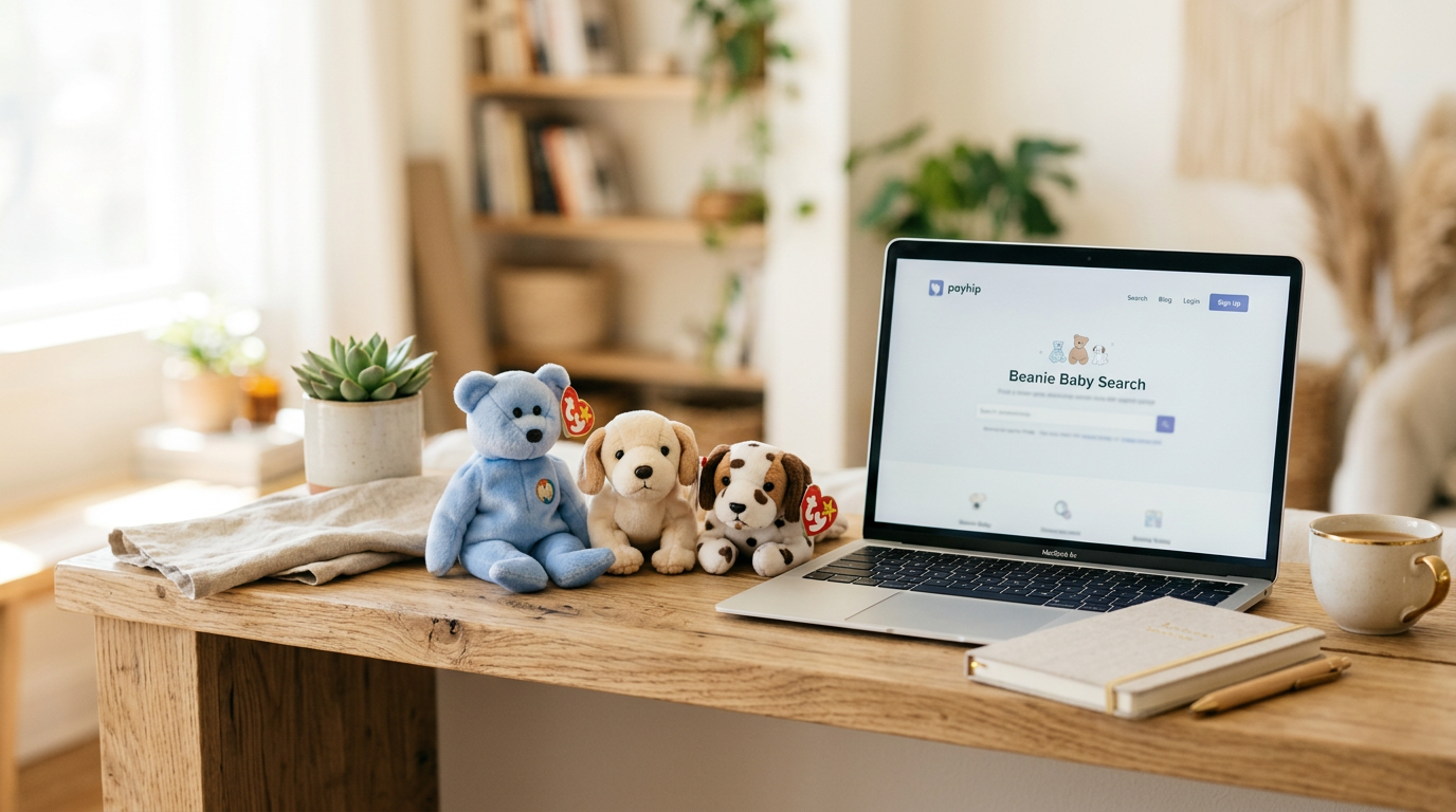 Sarah holding a lukewarm coffee mug looking stressed at her laptop while researching safe organic cotton baby clothes and hat