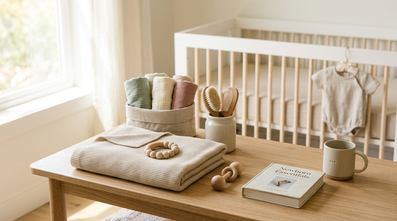 Tired dad in Portland holding an 11-month-old baby and a coffee mug.