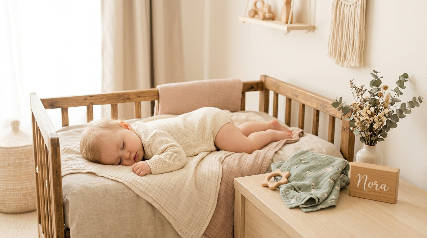 A pregnant mom holding a list of cute baby girl names on a notepad