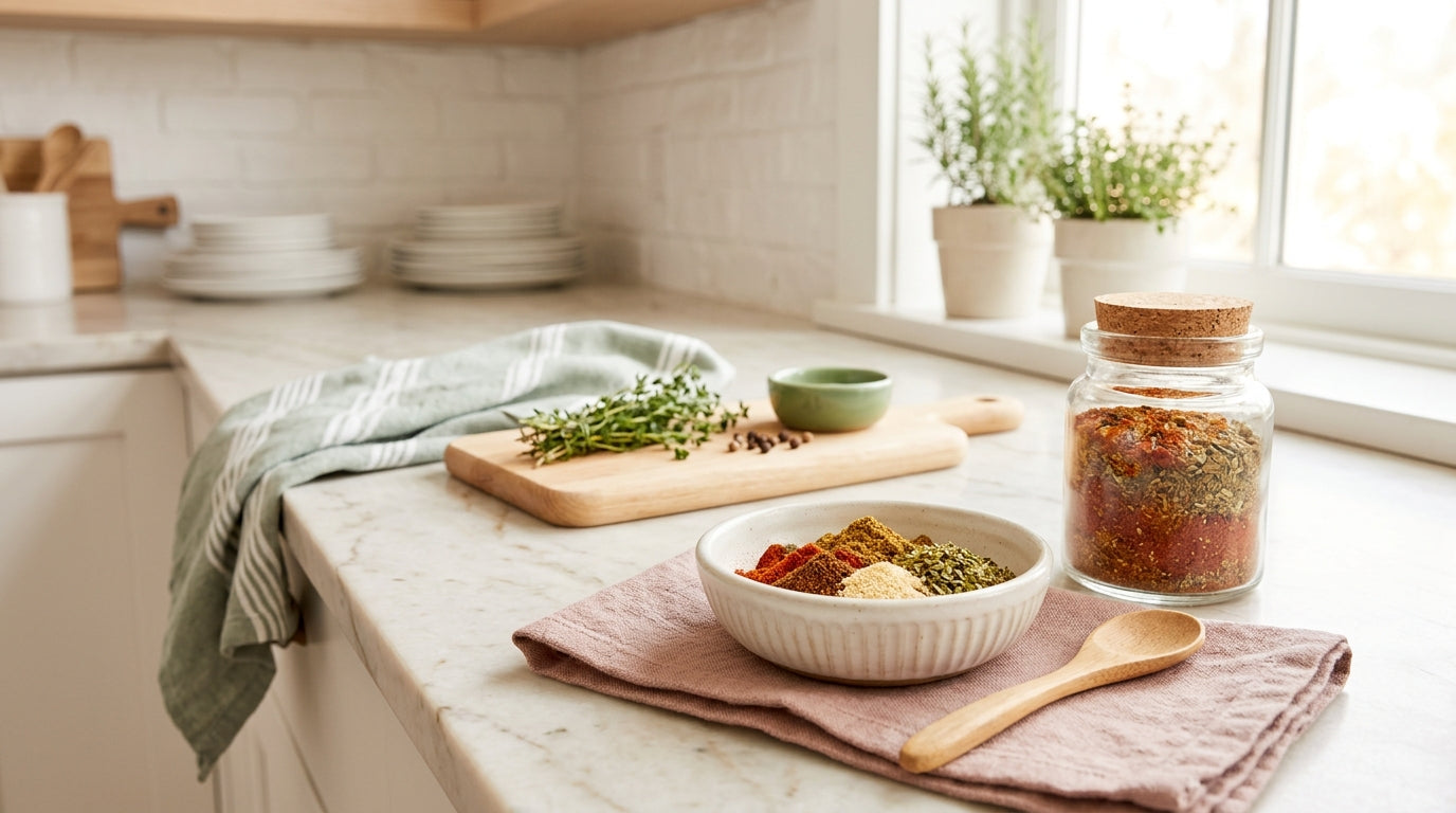 Baby sitting in a high chair wearing a silicone bib eating a baby back rib