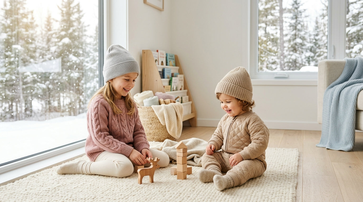 A very confused mom holding a baby while looking at a smartphone