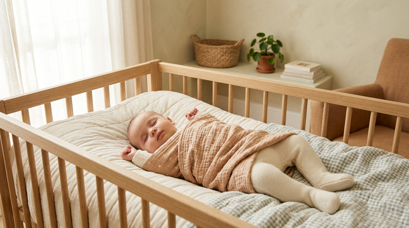 A messy bedroom with a glowing red nightlight and a half-empty coffee cup.