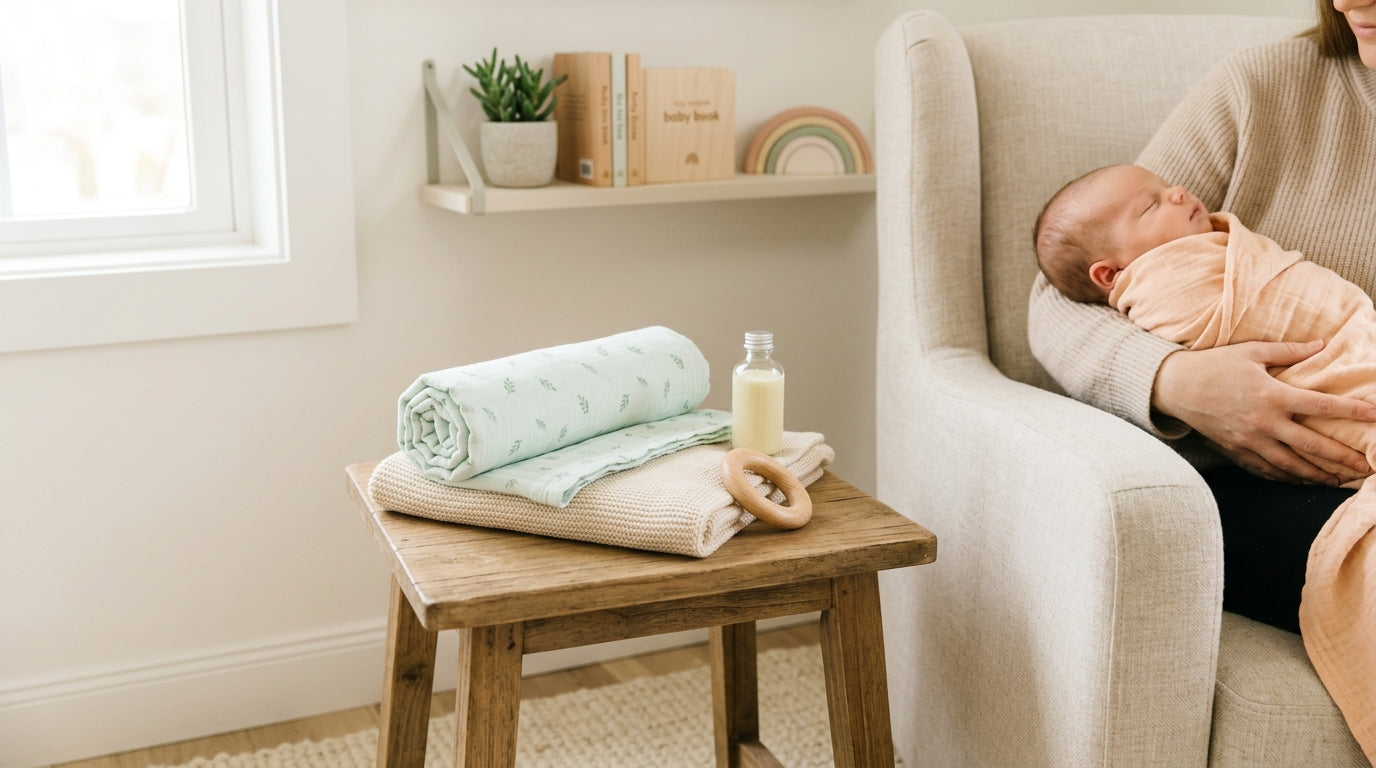 Mom sitting on kitchen floor drinking coffee looking exhausted