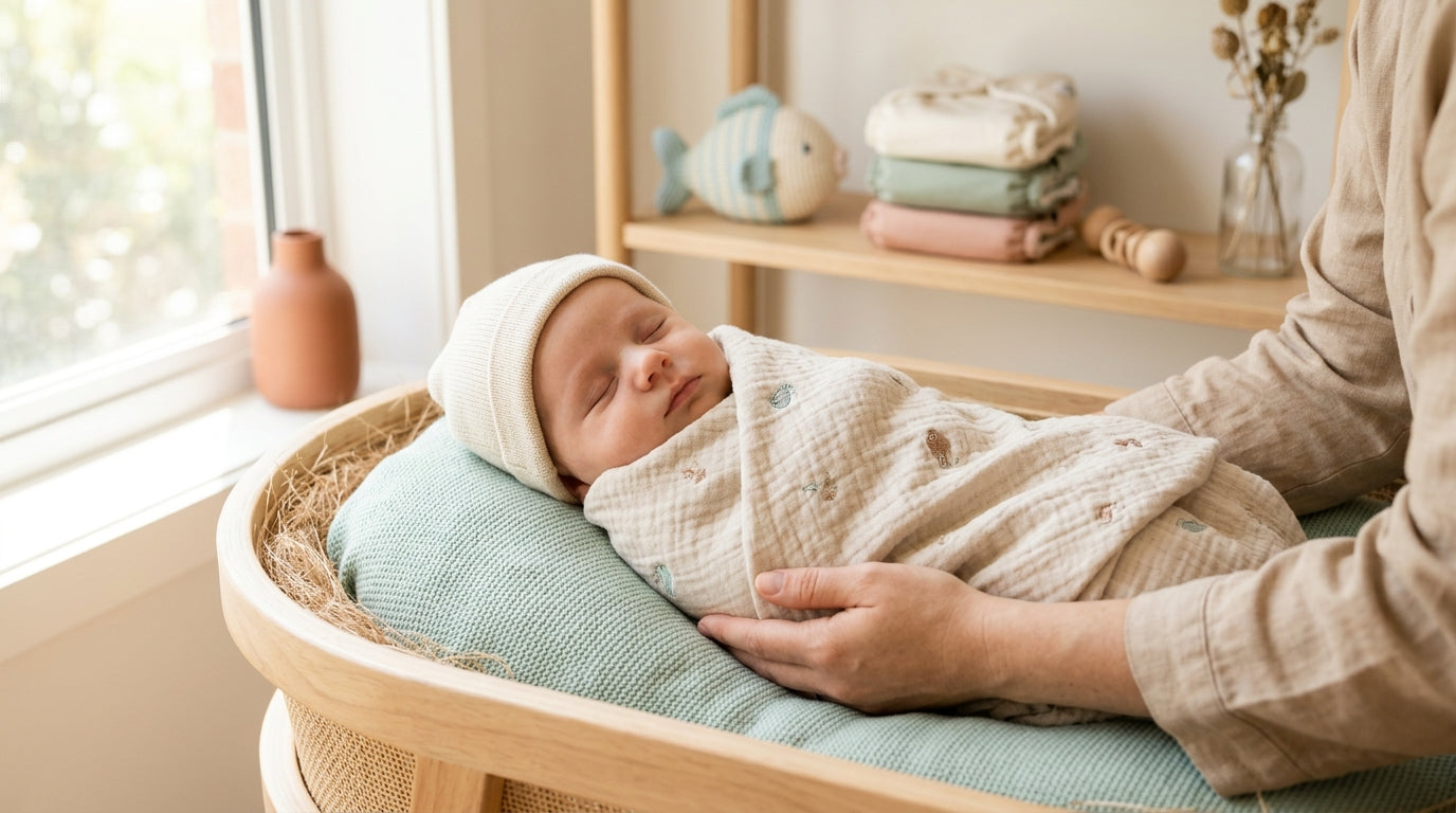 Me drinking cold coffee while my toddler plays with a silicone teething toy on the living room rug.