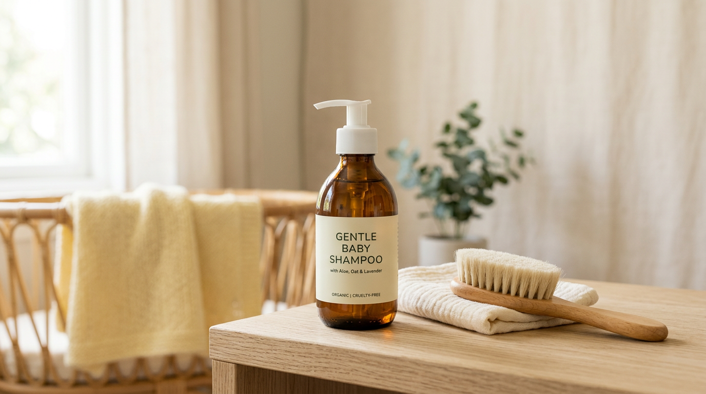 A stressed dad trying to hold a very slippery, soapy baby in a plastic tub.