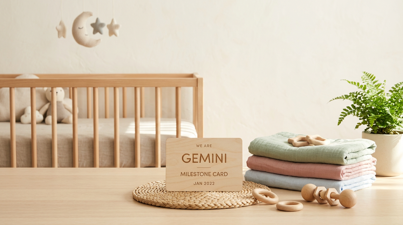 Toddler playing with wooden toys on the living room floor