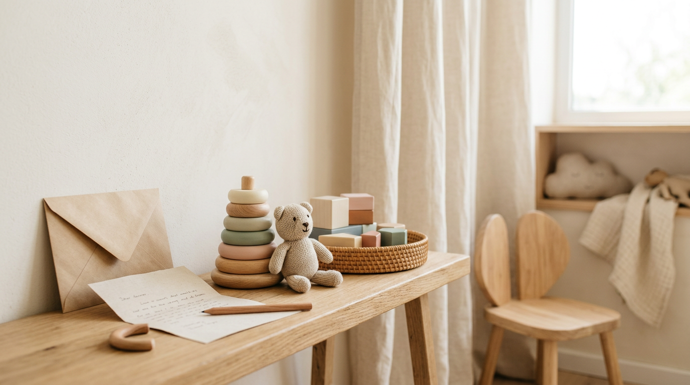 A dad looking exhausted in a brightly lit toy store aisle.