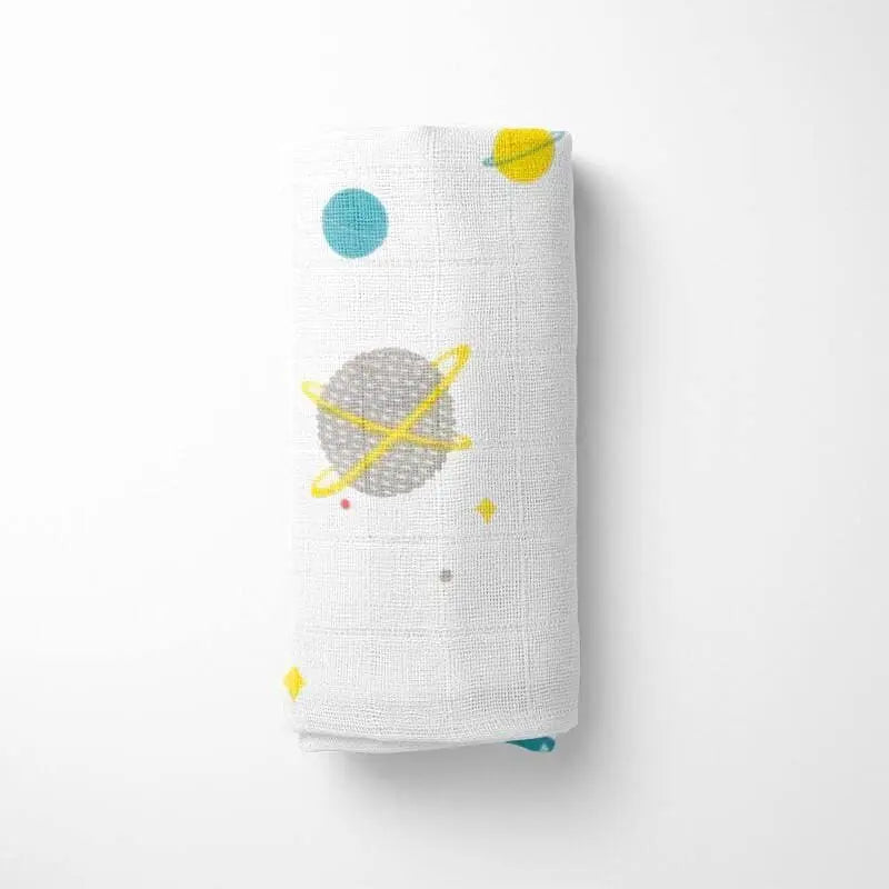 120x120cm bamboo baby blanket - generous size for growing babies and toddlers - soft sustainable material