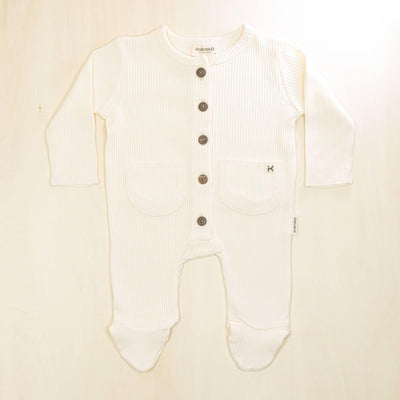 KIANAO Baby One-Pieces Blossom White / 1-3 M Jumpsuit Organic Cotton
