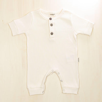 KIANAO Baby One-Pieces Blossom White / 1-3 M Romper Suit Organic Cotton