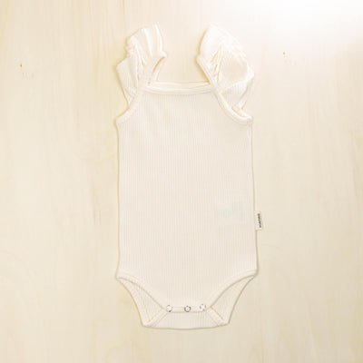 KIANAO Baby One-Pieces Blossom White / 18-24 M Flutter Bodysuit Organic Cotton