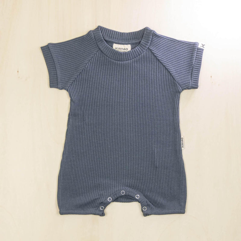 KIANAO Baby One-Pieces Indigo Blue / 0-1 M Romper Suit Organic Cotton