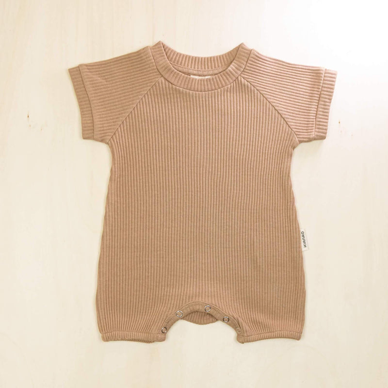 KIANAO Baby One-Pieces Mocha / 0-1 M Romper Suit Organic Cotton