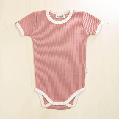 KIANAO Baby One-Pieces Old Rose / 2-3 Y Short Sleeve Bodysuit Organic Cotton