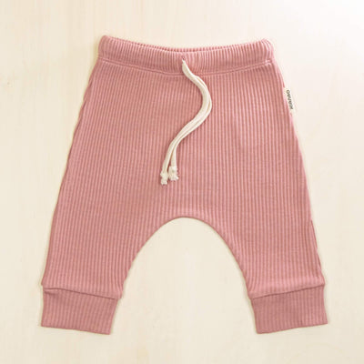 KIANAO Baby & Toddler Bottoms Old Rose / 1-3 M Pants Organic Cotton