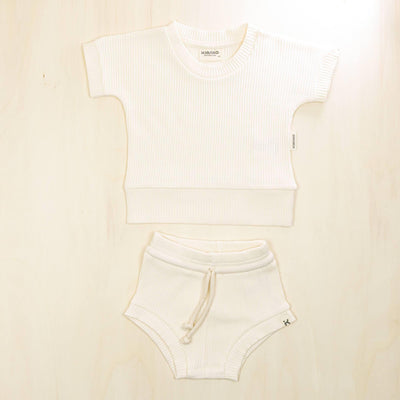 KIANAO Baby & Toddler Outfits Blossom White / 6-9 M Retro Summerset Organic Cotton