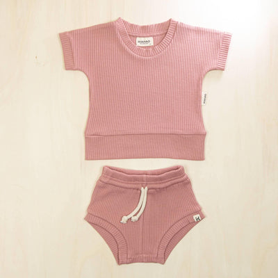 KIANAO Baby & Toddler Outfits Old Rose / 6-9 M Retro Summerset Organic Cotton