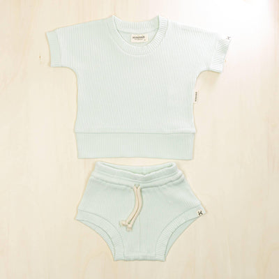 KIANAO Baby & Toddler Outfits Pale Turquoise / 6-9 M Retro Summerset Organic Cotton