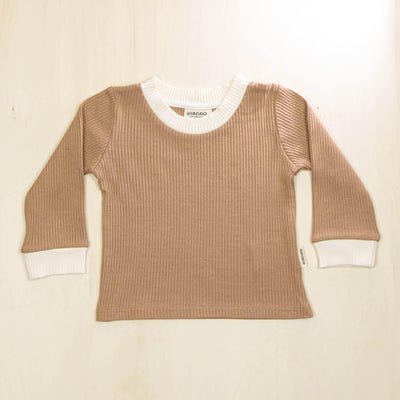 KIANAO Baby & Toddler Tops Mocha / 6-9 M Retro Sweater Organic Cotton