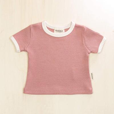 KIANAO Baby & Toddler Tops Old Rose / 1-3 M Retro Shirt Organic Cotton